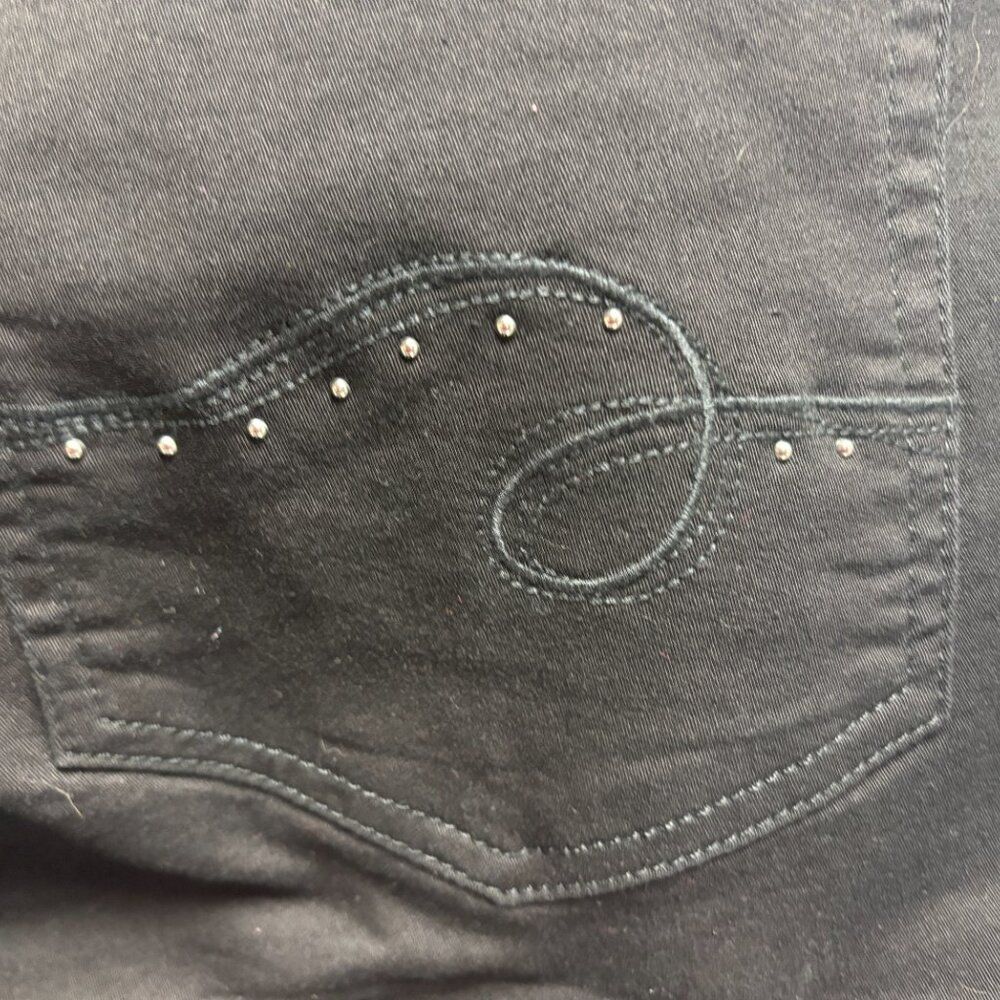 Lee Riders Black Embellished Pocket Jeans NWT: Size 18M - 1488 - Picture 5 of 5
